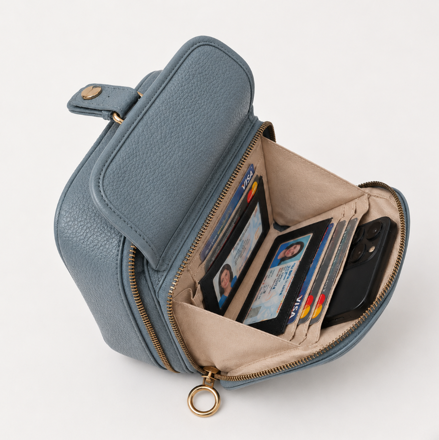 Sienna Mini-Messenger - Gray