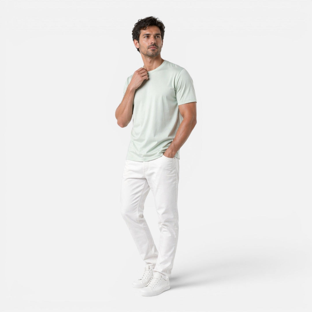 Men's Ice Silk Crew Neck T-Shirt