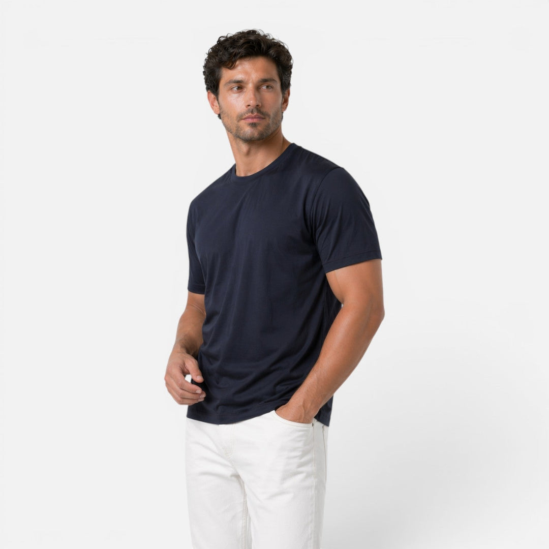Men's Ice Silk Crew Neck T-Shirt