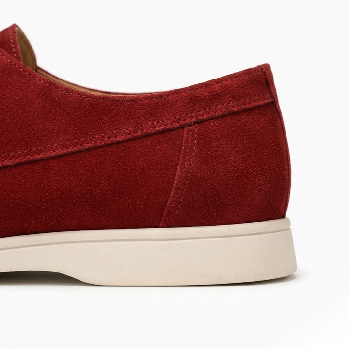 Men’s Red Suede Loafers - Saverio