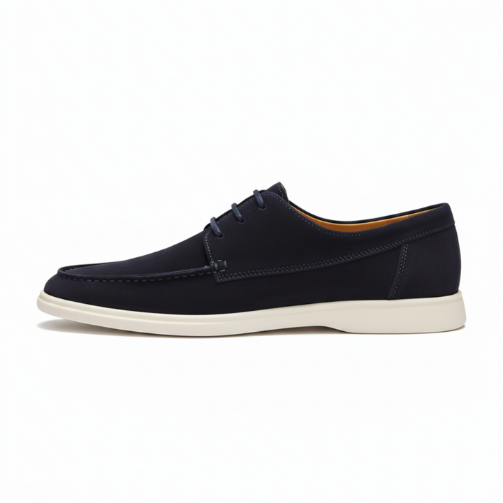 Men’s Blue Suede Loafers - Saverio