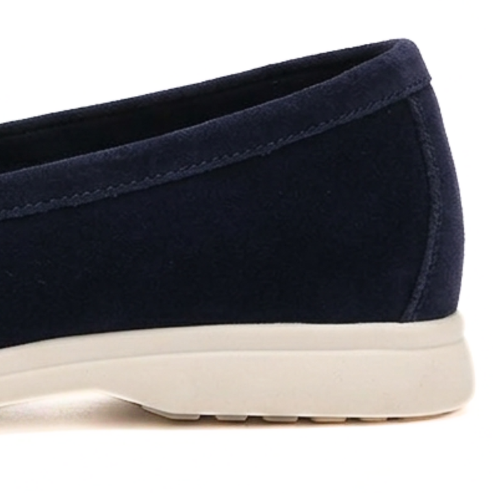 Men’s Navy Blue Suede Loafers - Gabriele