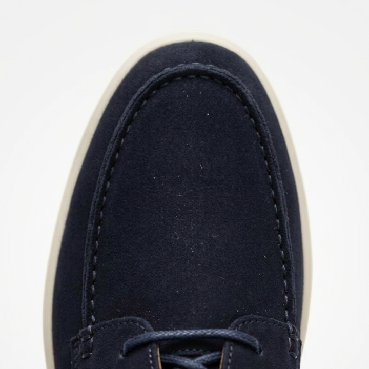 Men’s Blue Suede Loafers - Saverio