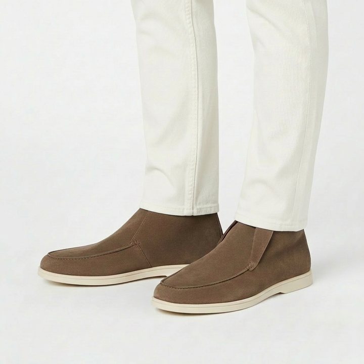 Men’s Brown Suede Loafers - Vincenzo