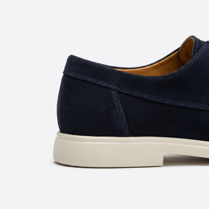 Men’s Blue Suede Loafers - Saverio