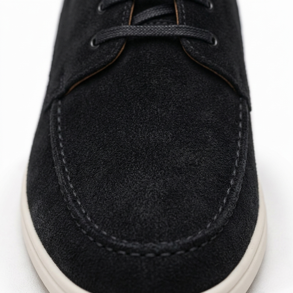 Men’s Black Suede Loafers - Saverio