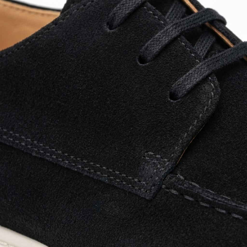Men’s Black Suede Loafers - Saverio