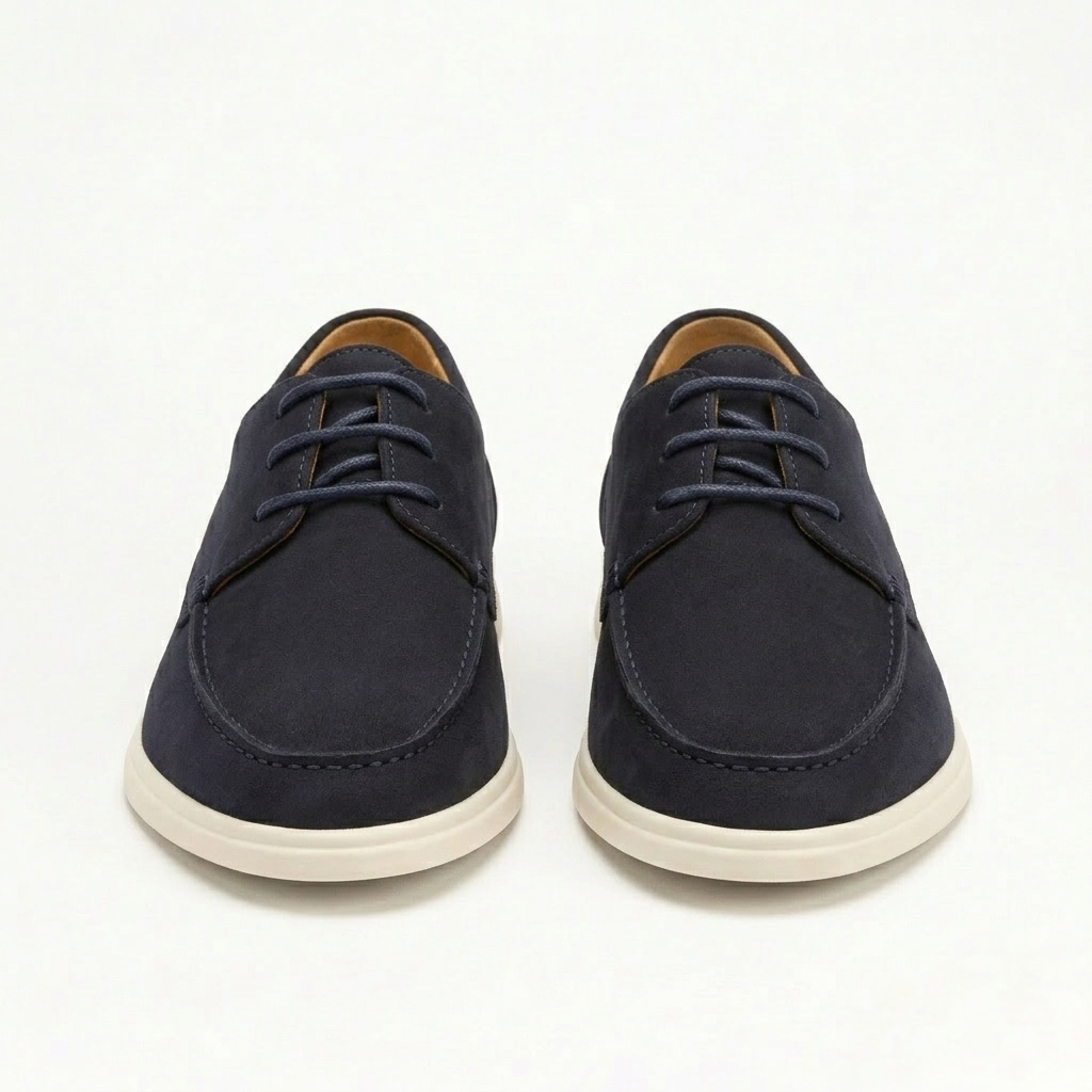 Men’s Blue Suede Loafers - Saverio
