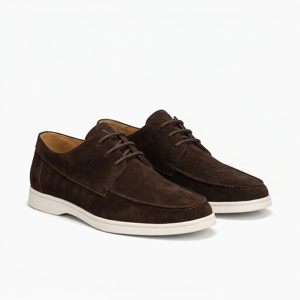 Men’s Brown Suede Loafers - Saverio