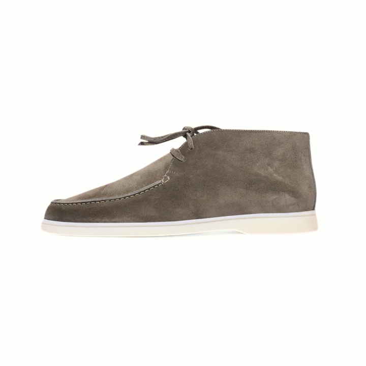 Men’s Grey Suede Loafers - Revello