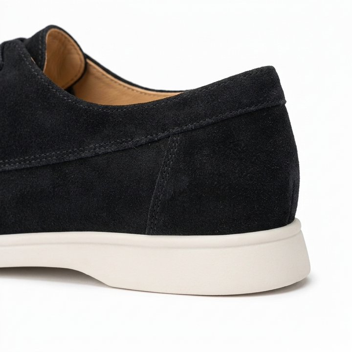 Men’s Black Suede Loafers - Saverio