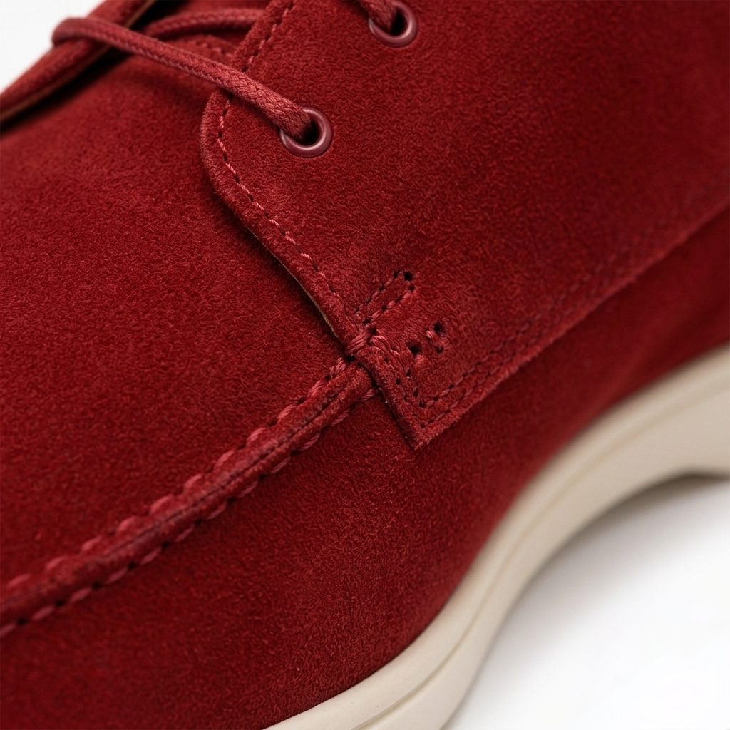 Men’s Red Suede Loafers - Saverio