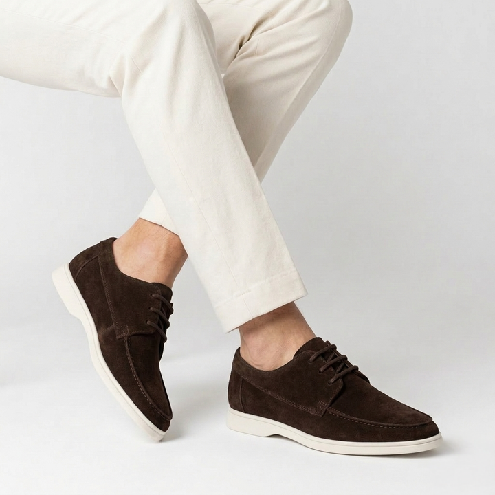 Men’s Brown Suede Loafers - Saverio