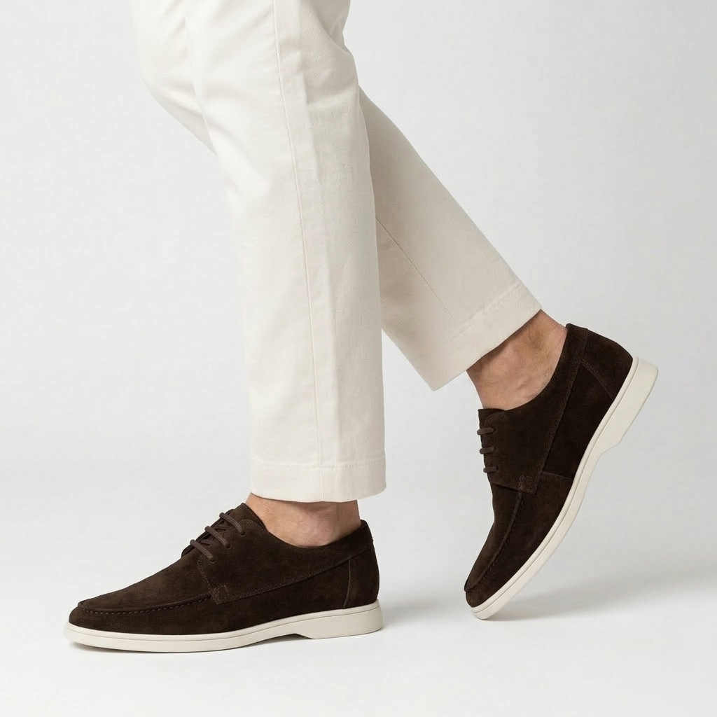 Men’s Brown Suede Loafers - Saverio