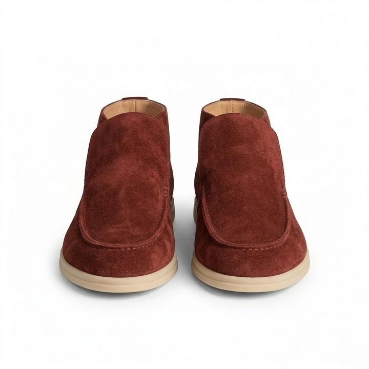 Men’s Bordeaux Suede Loafers - Vincenzo
