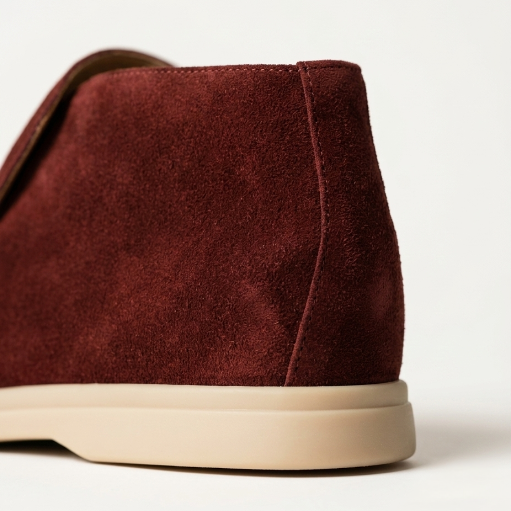 Men’s Bordeaux Suede Loafers - Vincenzo