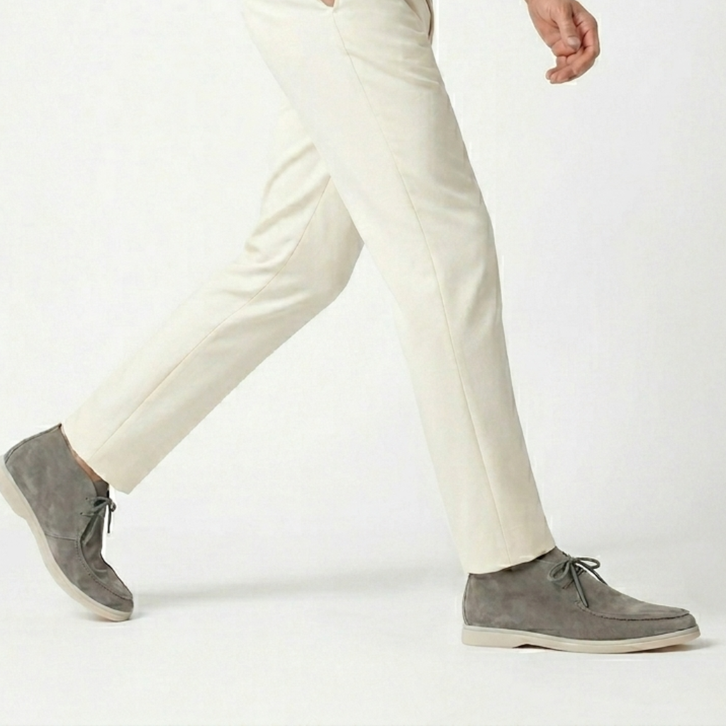 Men’s Metallic Suede Loafers - Revello