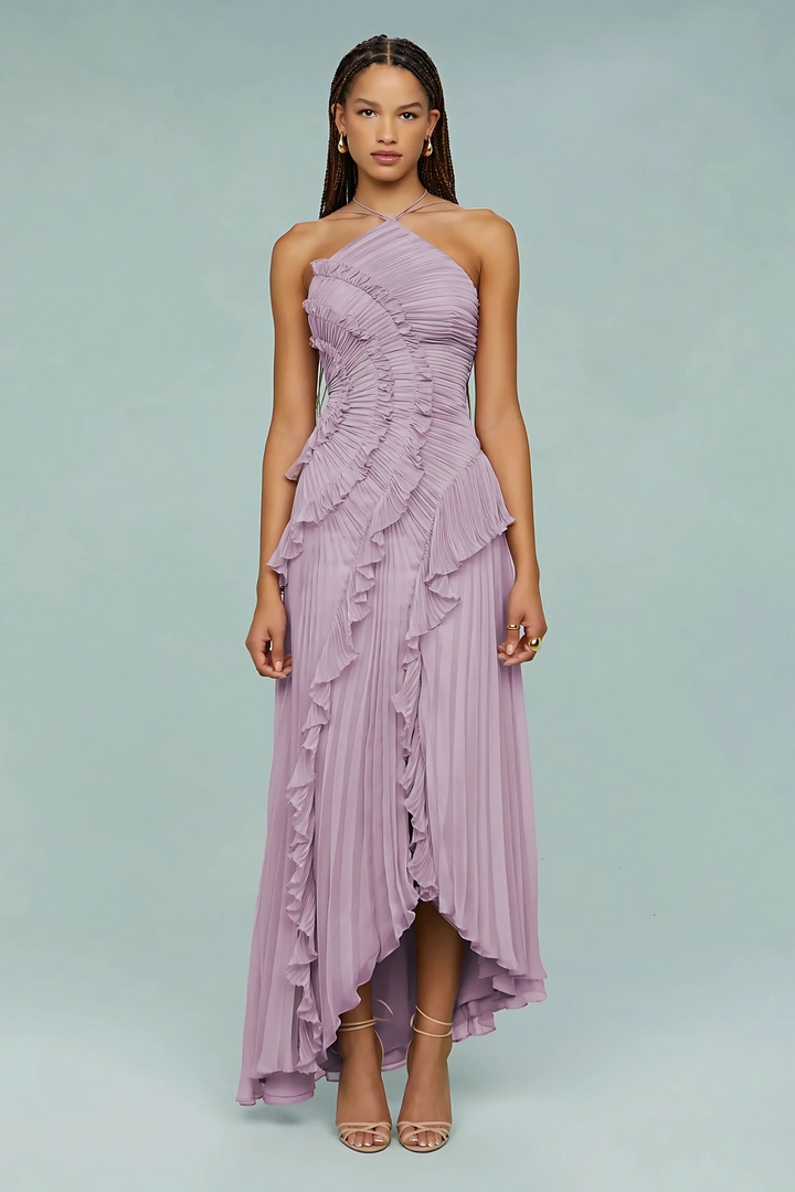 LIYANA | Spiral Ruffle Dress