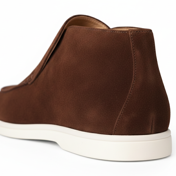 Men’s Coffee Suede Loafers - Vincenzo