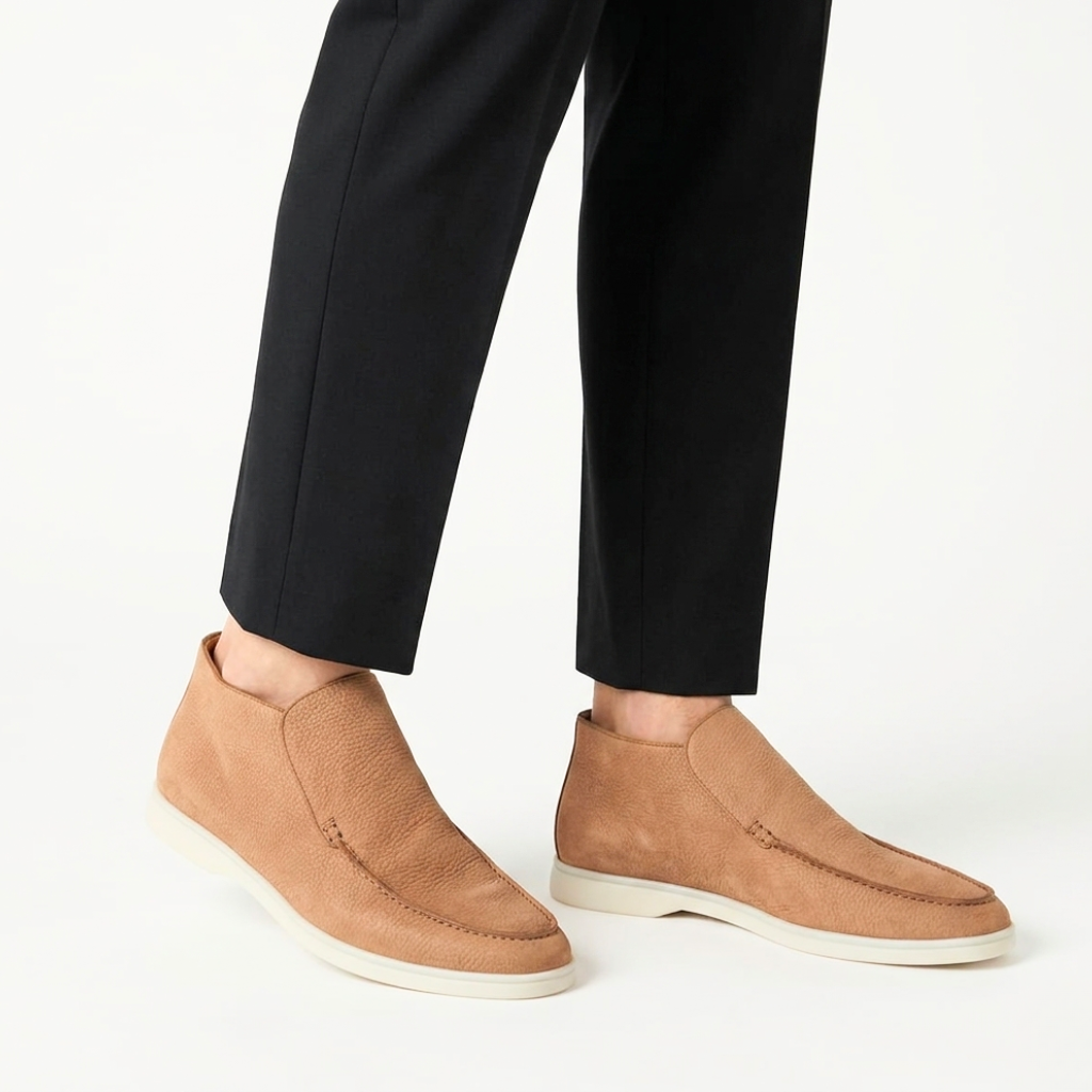 Men’s Tan Leather Loafers - Vincenzo
