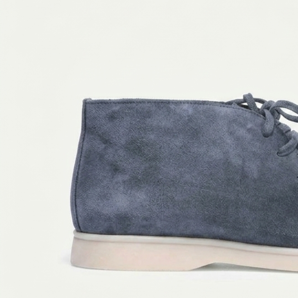 Men’s Blue Suede Loafers - Revello
