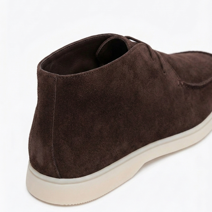 Men’s Coffee Suede Loafers - Revello