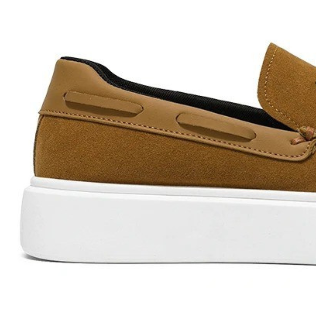 Men’s Khaki Suede Loafers - Davide