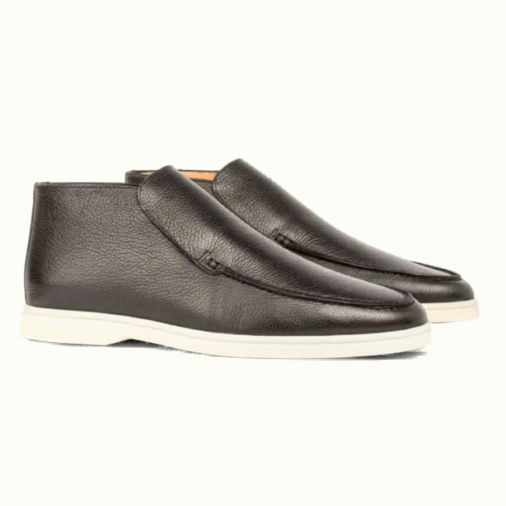 Men’s Black Leather Loafers - Vincenzo