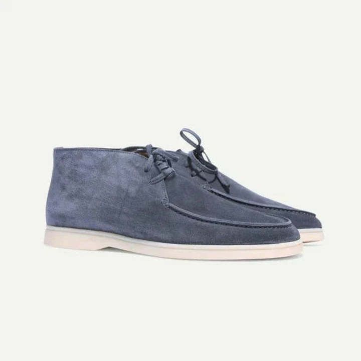 Men’s Blue Suede Loafers - Revello