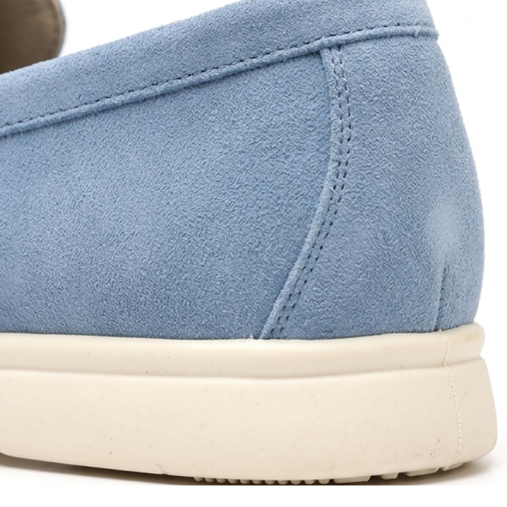 Men’s Sky Blue Suede Loafers - Gabriele