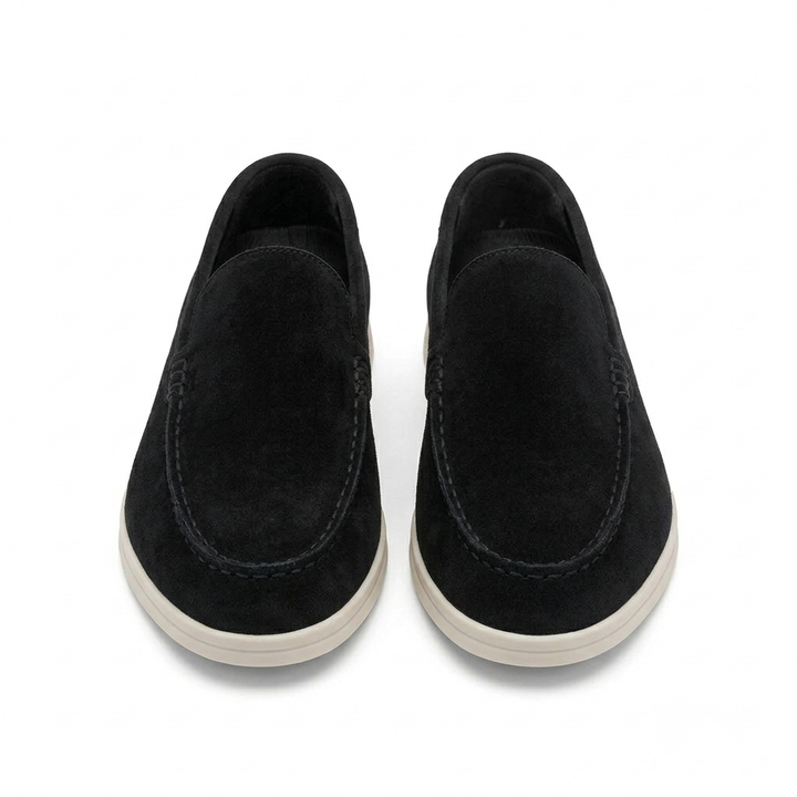 Men’s Black Suede Loafers - Gabriele