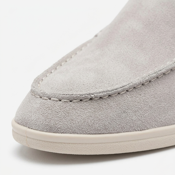 Men’s Grey Suede Loafers - Gabriele