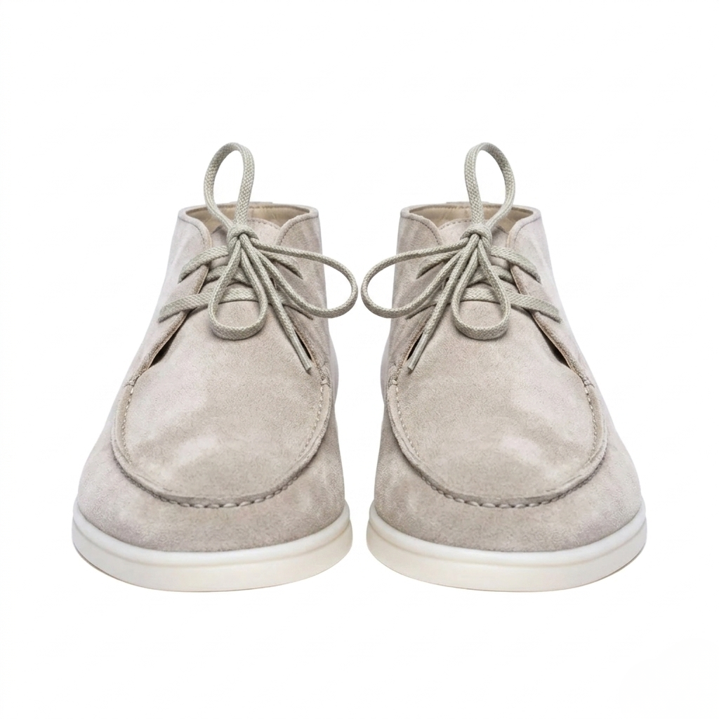 Men’s Apricot Suede Loafers - Revello