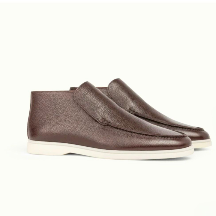 Men’s Dark Brown Leather Loafers - Vincenzo