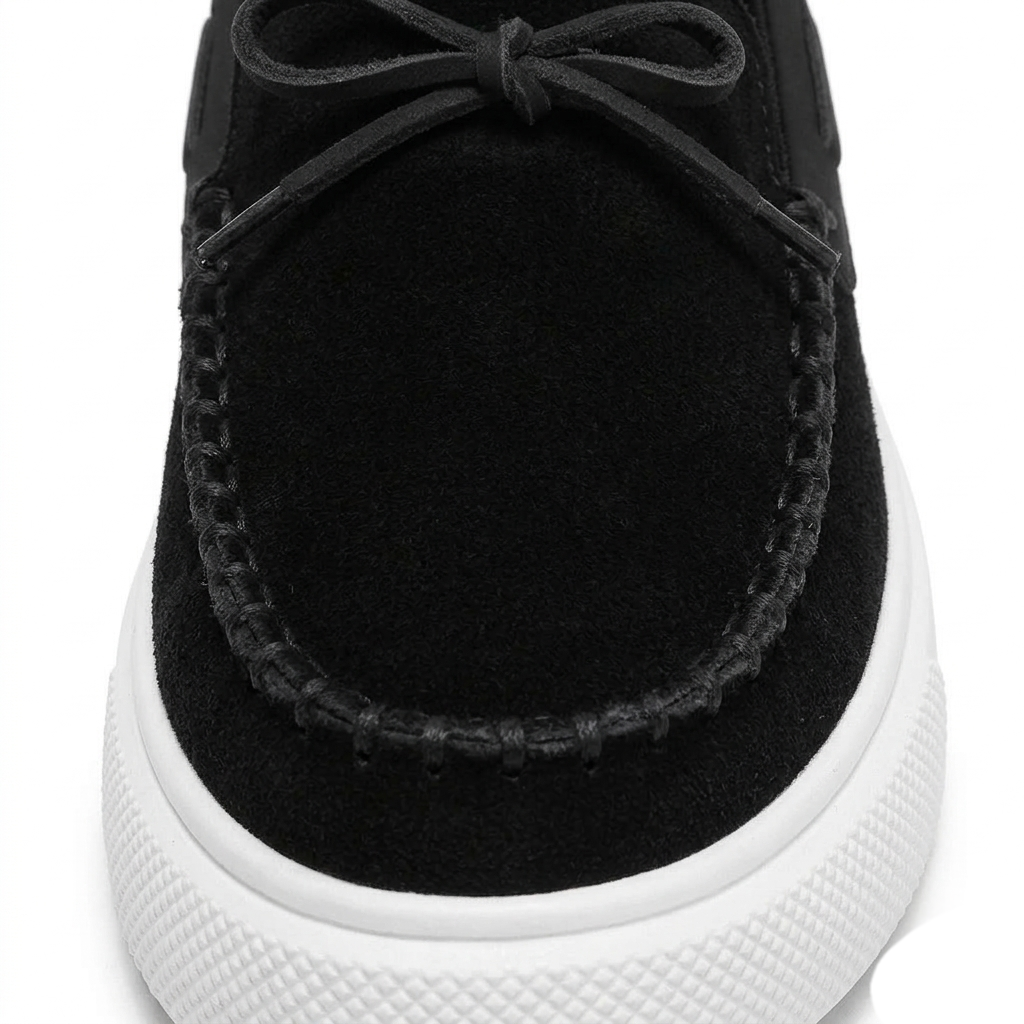 Men’s Black Suede Loafers - Davide