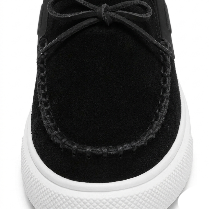 Men’s Black Suede Loafers - Davide
