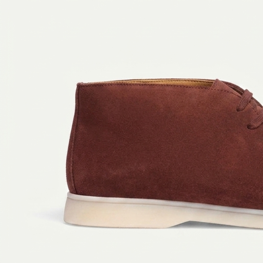 Men’s Dark Brown Suede Loafers - Revello