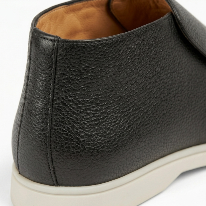 Men’s Black Leather Loafers - Vincenzo