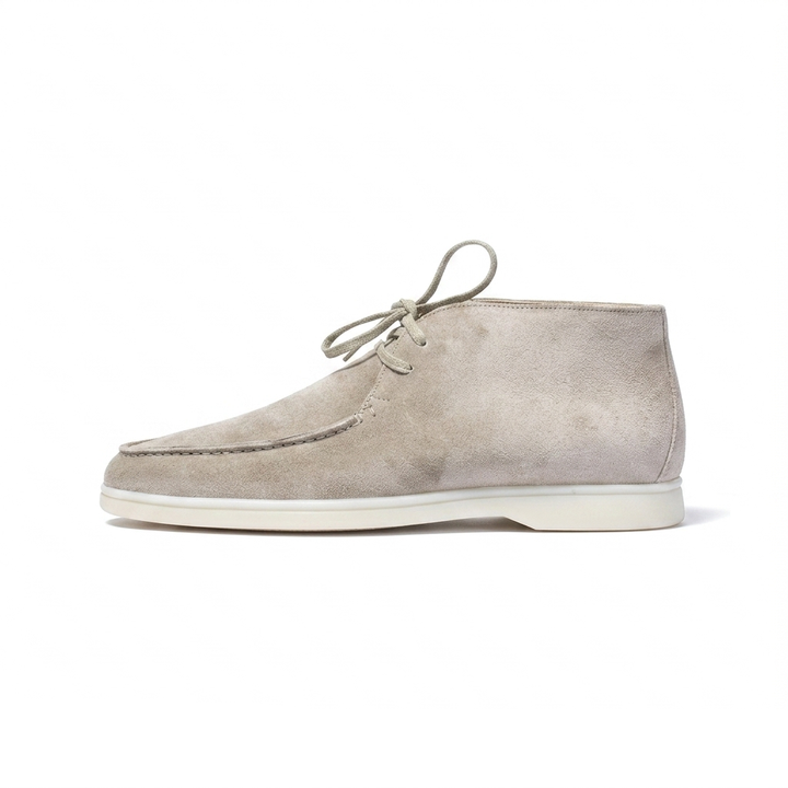 Men’s Apricot Suede Loafers - Revello