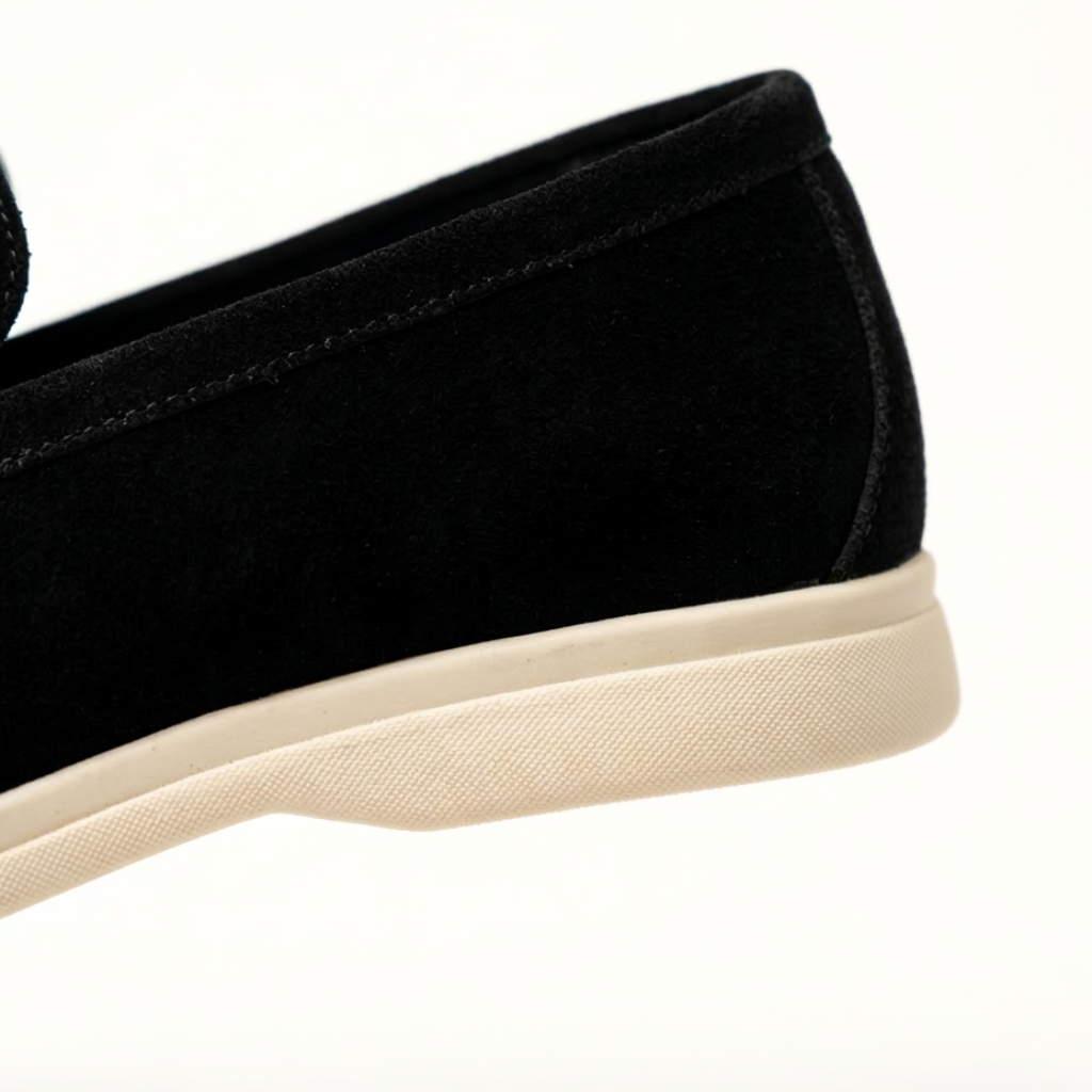 Men’s Black Suede Loafers - Gabriele