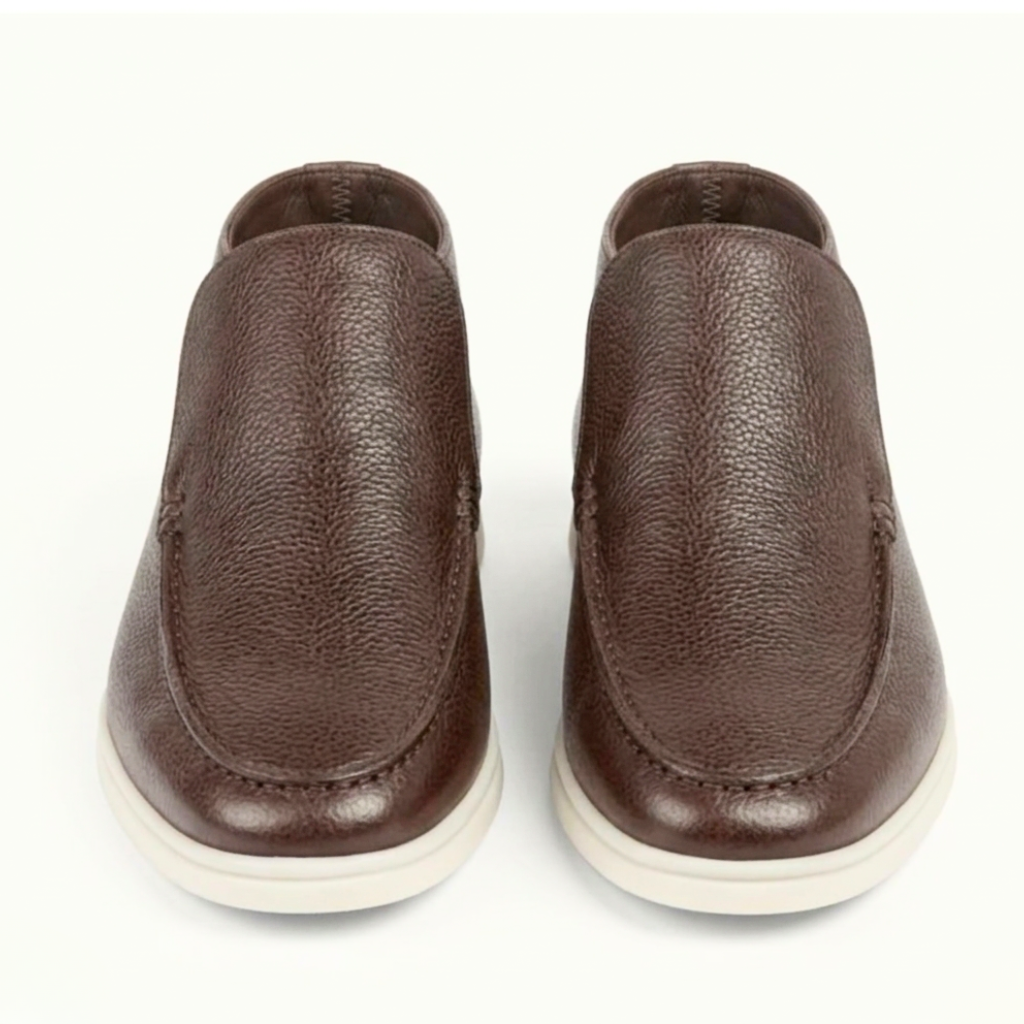 Men’s Dark Brown Leather Loafers - Vincenzo