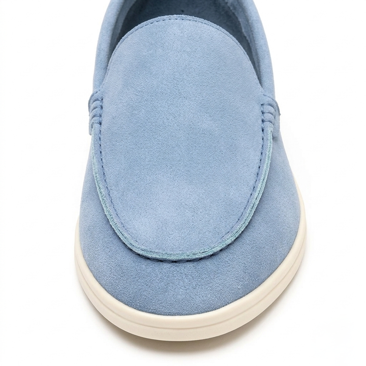 Men’s Sky Blue Suede Loafers - Gabriele