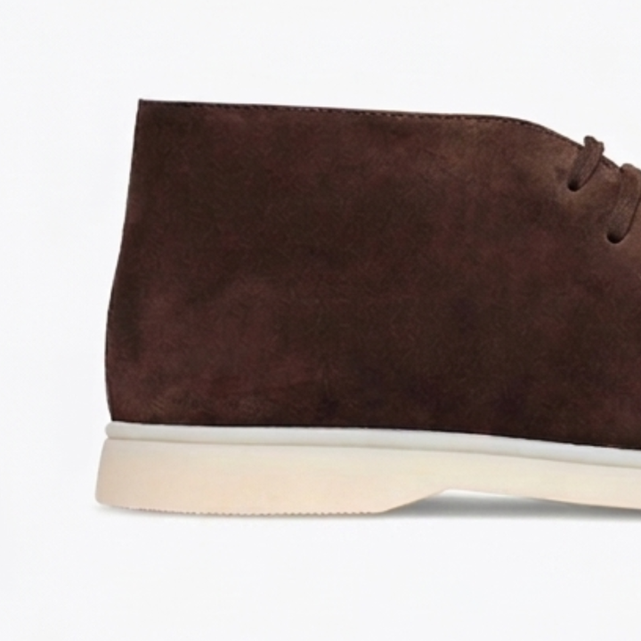 Men’s Coffee Suede Loafers - Revello