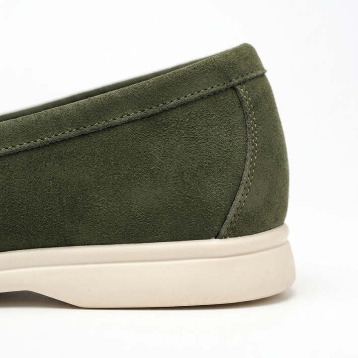 Men’s Green Suede Loafers - Gabriele