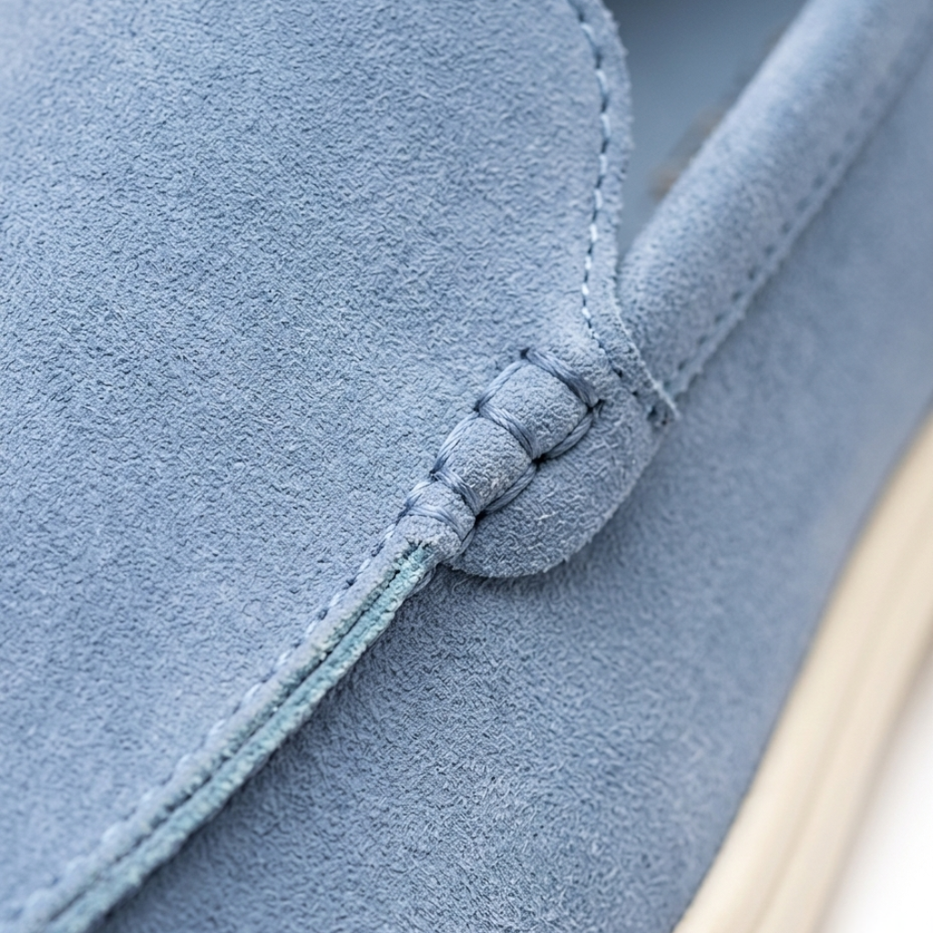 Men’s Sky Blue Suede Loafers - Gabriele