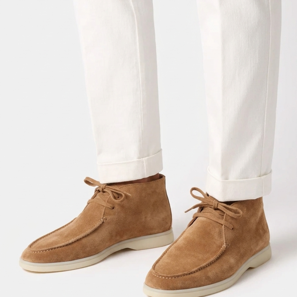 Men’s Brown Suede Loafers - Revello