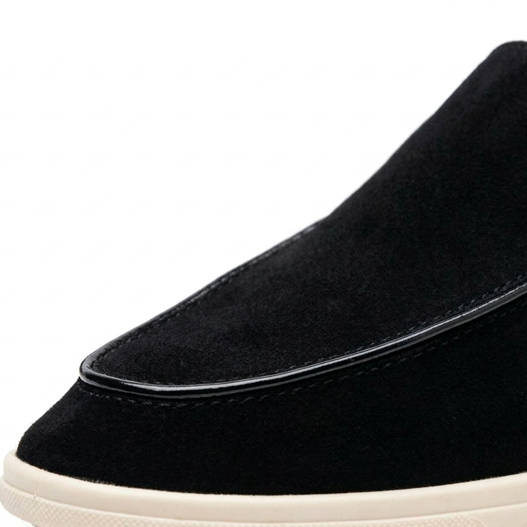 Men’s Black Suede Loafers - Gabriele