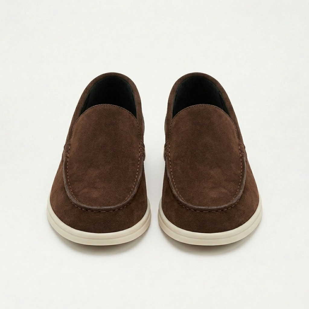 Men’s Brown Suede Loafers - Gabriele