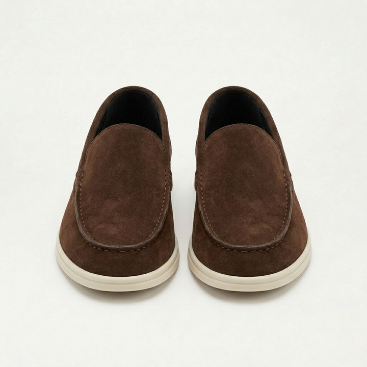 Men’s Brown Suede Loafers - Gabriele