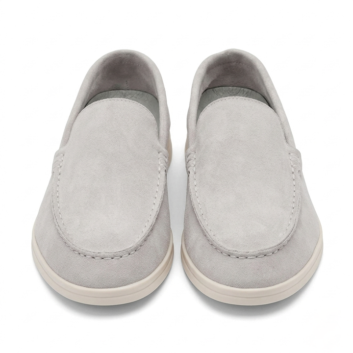Men’s Grey Suede Loafers - Gabriele
